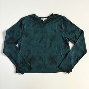 NWT Threads 4 Thought Green Black Tie Dye Tee